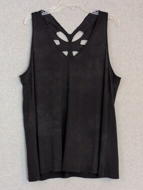 Ultra Teeze Black Butterfly Sequin Tank Women's 3X
